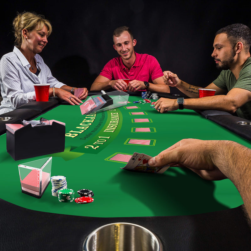 70" x 35" Casino Blackjack Tabletop Layout Matt