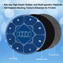 47" x 47" Blue Round Texas Hold'em Rubber Mat