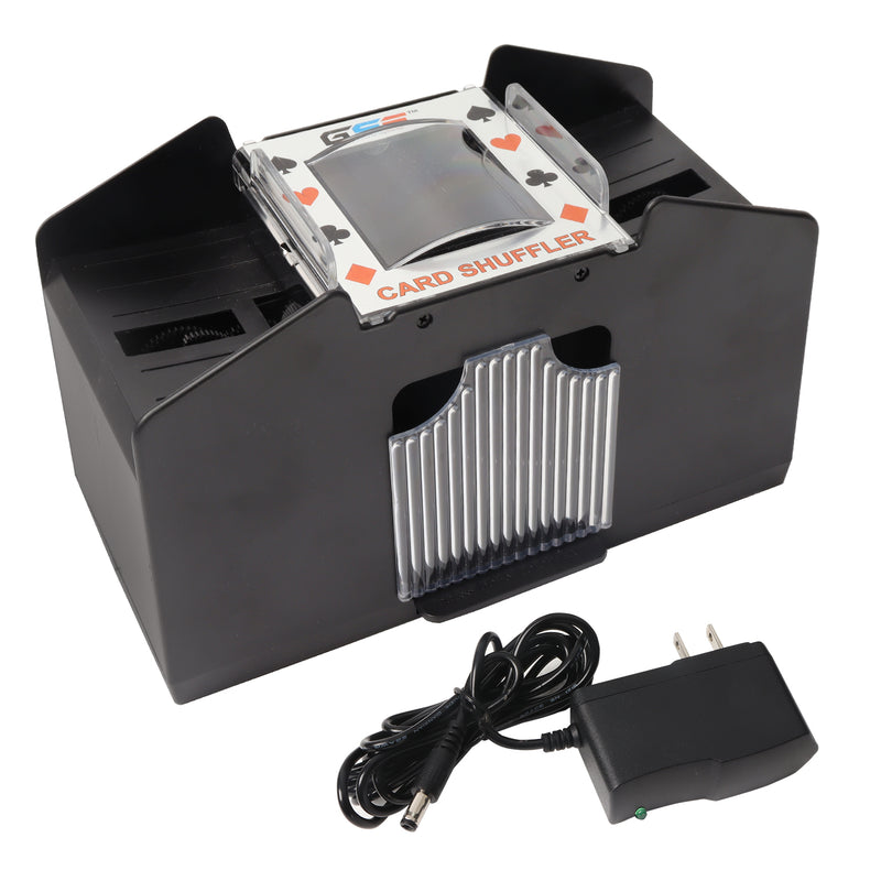 1-4 Deck Casino Automatic AC/DC-Power & Battery-Operated Card Shuffler