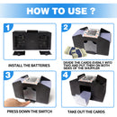 1-4 Deck Casino Automatic AC/DC-Power & Battery-Operated Card Shuffler