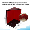 6 Decks Casino Grade Red Discard Holder Trays for Blackjack