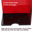 6 Decks Casino Grade Red Discard Holder Trays for Blackjack