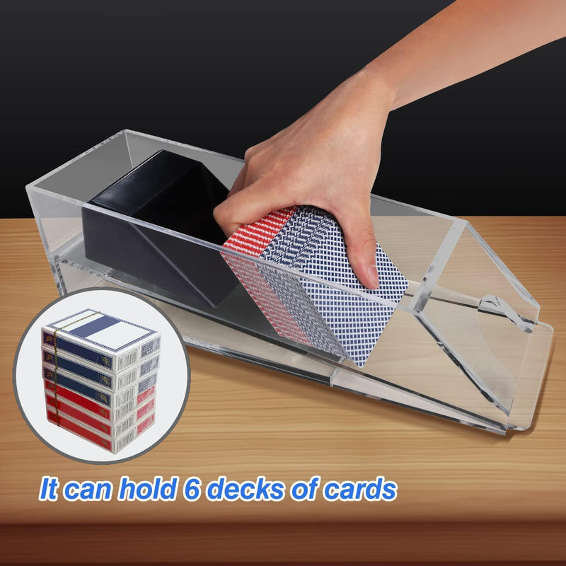 6 Decks Blackjack Dealing Shoe, Discard Holder, Layout, Cut Card Combo Set