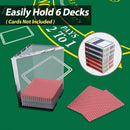 6 Decks Blackjack Dealing Shoe, Discard Holder, Layout, Cut Card Combo Set