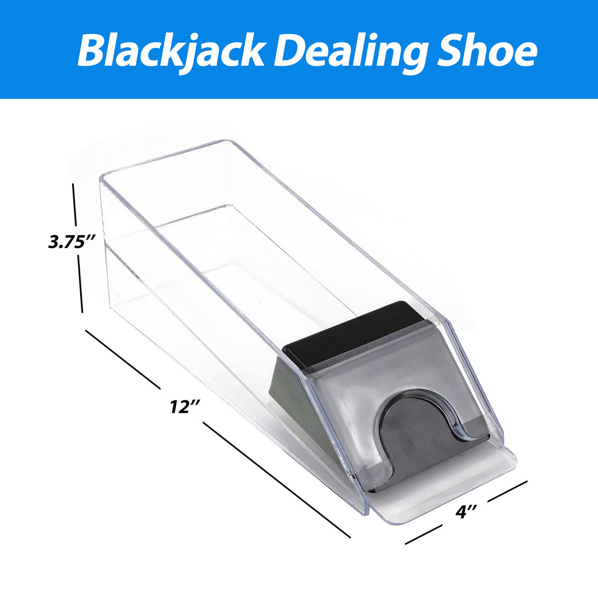 GSE Games & Sports Expert 8 Deck Blackjack Dealing Shoe,Discard Holder,Layout,Cut Card Combo Set For Casino Game Night