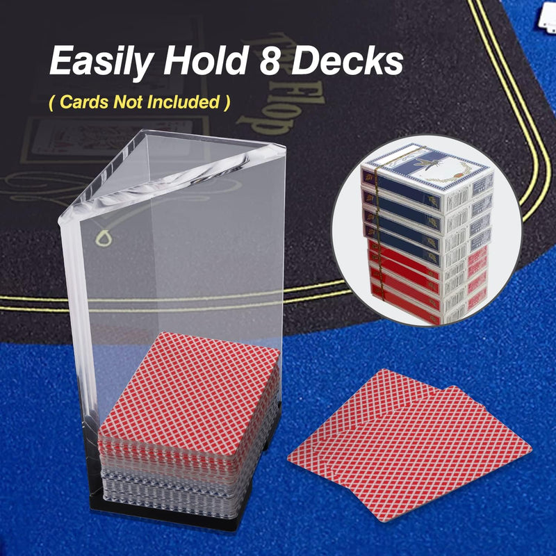 8 Deck Blackjack Dealing Shoe, Discard Holder, Layout, Cut Card Combo Set
