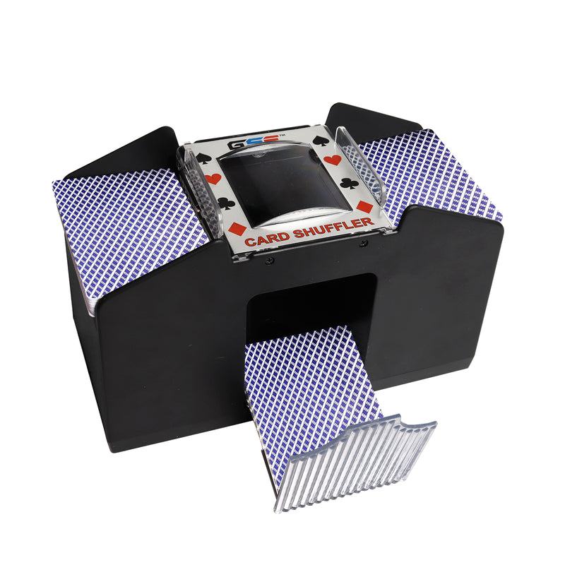 1-4 Deck Upgraded Battery-Operated Card Shuffler