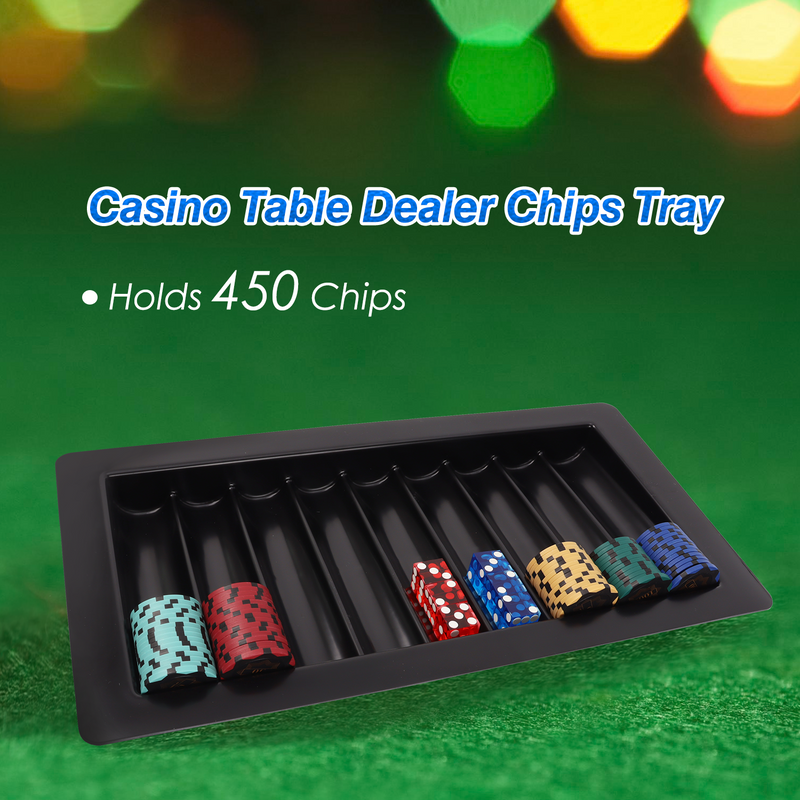Casino Dealer Table Chips Tray Rack, Poker Table Trays