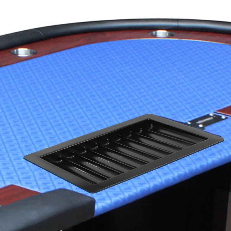 Casino Dealer Table Chips Tray Rack, Poker Table Trays for Poker Chips (Holds 300/450/500 Chips)