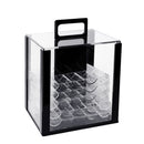 600pcs/1000pcs Poker Chip Cases, Acrylic Poker Chips Carrier with Poker Chip Trays