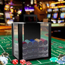600pcs/1000pcs Poker Chip Cases, Acrylic Poker Chips Carrier with Poker Chip Trays