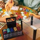 600pcs/1000pcs Poker Chip Cases, Acrylic Poker Chips Carrier with Poker Chip Trays