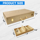 300/500 Counts Oak Casino Poker Chips Carrier, Soild Wood Poker Chip Case