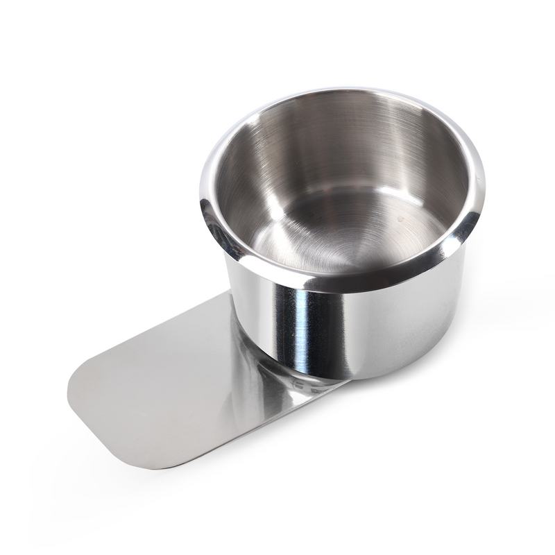 1/10 Pack Stainless Steel Slide Under Drink Cup Holder Table Cup Holder for Casino Poker Table,Boat,RV Car - Small/Jumbo Size