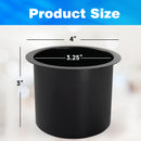 Black Jumbo Drop-in Poker Table Cup Holder for Casino Poker Table