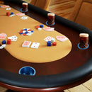 Blue Jumbo Drop-in Poker Table Cup Holder for Casino Poker Table