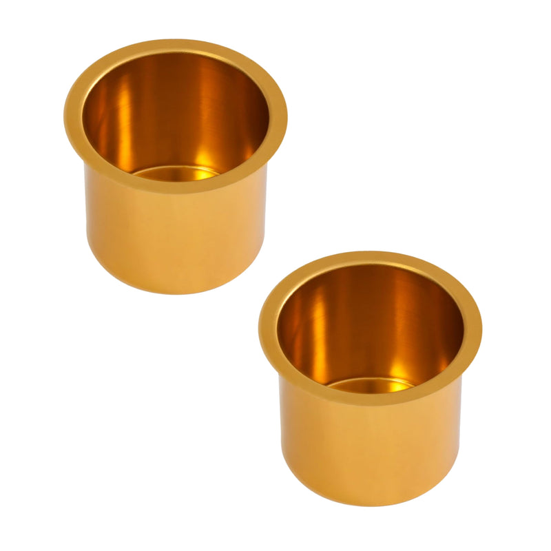 Gold Jumbo Drop-in Poker Table Cup Holders for Casino Poker Table