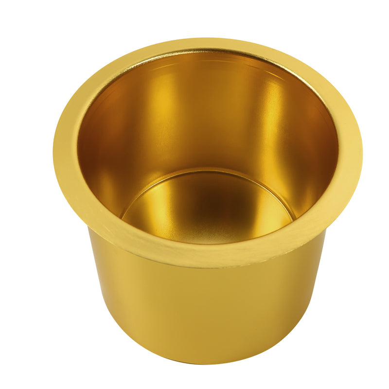 Gold Jumbo Drop-in Poker Table Cup Holders for Casino Poker Table