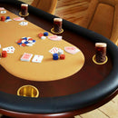 Gold Jumbo Drop-in Poker Table Cup Holders for Casino Poker Table