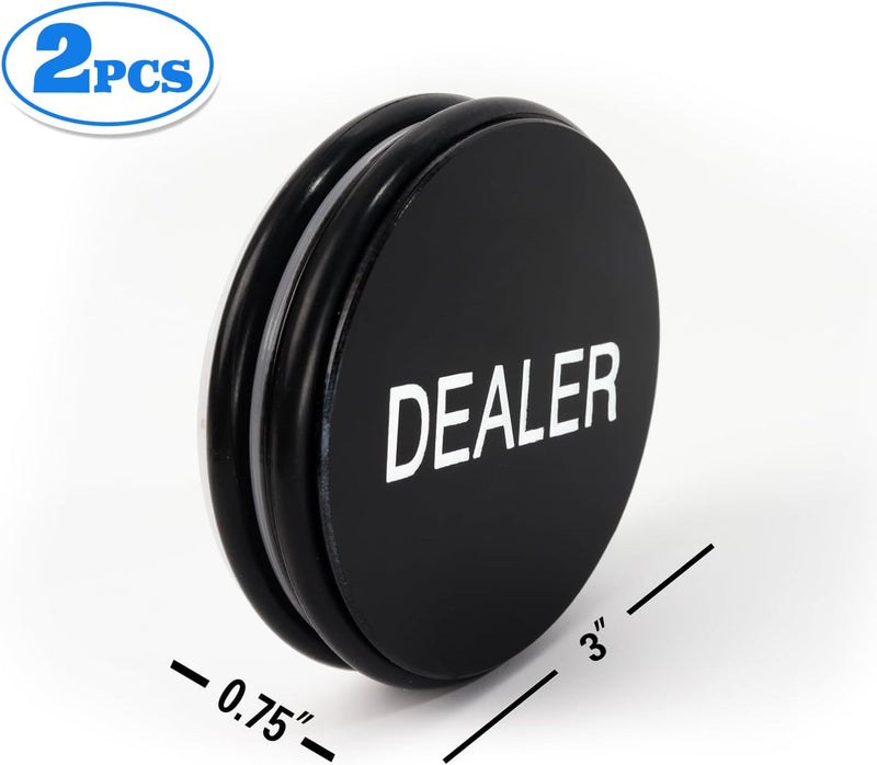 Double-Sided Casino Grade Acrylic Poker Dealer Puck Button