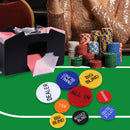 Small Blind, Big Blind, Dealer Puck Buttons - Casino Texas Hold‘em Poker Dealer Accessory