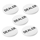 5-Pack Casino Texas Hold‘em Buttons, Poker Game Dealer Pucks