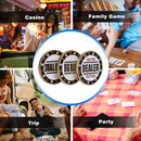 1.5" Metal Small Blind, Big Blind, Dealer Puck Buttons - Set of 3 Poker Dealer Button Set