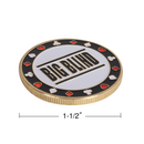 1.5" Metal Small Blind, Big Blind, Dealer Puck Buttons - Set of 3 Poker Dealer Button Set