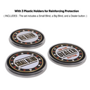 1.5" Metal Small Blind, Big Blind, Dealer Puck Buttons - Set of 3 Poker Dealer Button Set