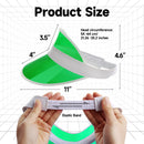 10 Packs Casino Vegas Style Poker Dealer Visors, Bingo Game Hats