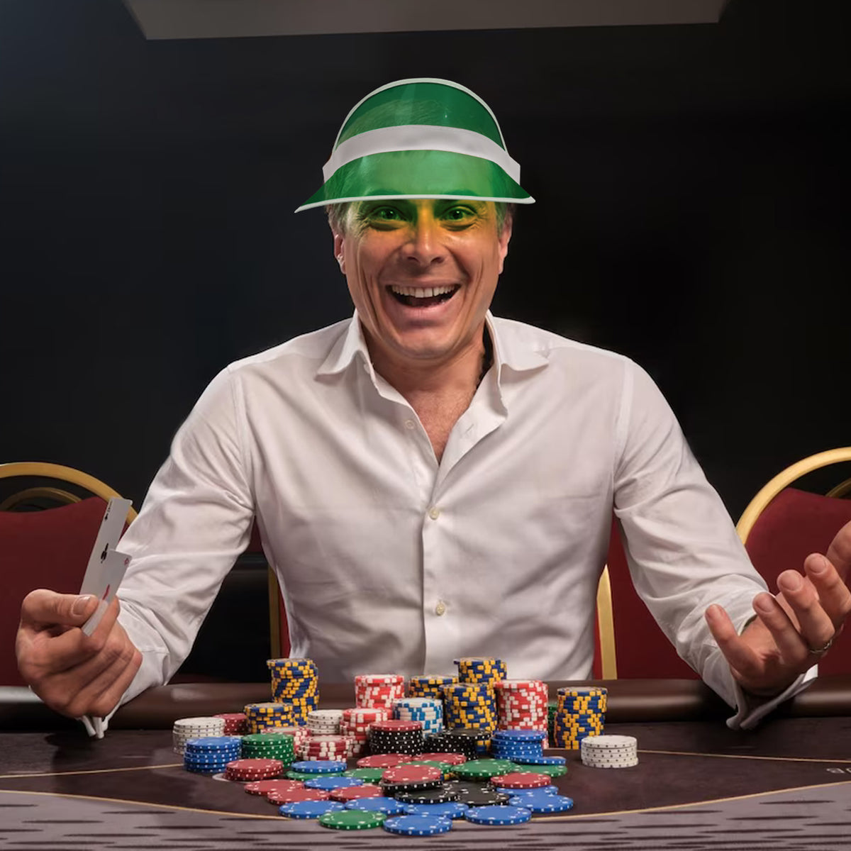 Green Poker Visor Green Poker Visor
