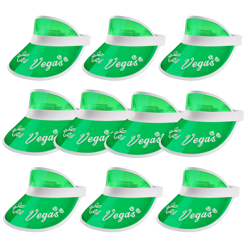 Vegas Style Poker Dealer Visors, Bingo Game Hats