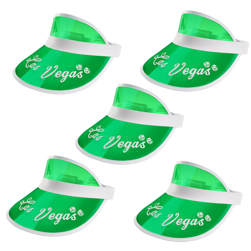 Vegas Style Poker Dealer Visors, Bingo Game Hats