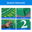 36" x 72" Portable Casino Blackjack Tabletop Felt Layout Mat