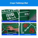 36" x 72" Portable Casino Craps Tabletop Felt Layout Mat