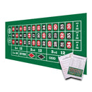36" x 72" Portable Casino Roulette Tabletop Felt Layout Mat