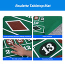 36" x 72" Portable Casino Roulette Tabletop Felt Layout Mat