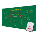 36" x 72" Portable Casino Baccarat Tabletop Felt Layout Mat