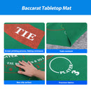 36" x 72" Portable Casino Baccarat Tabletop Felt Layout Mat