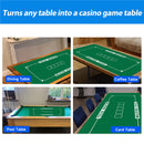 36" x 72" Portable Casino Texas Hold'em Tabletop Felt Layout Mat