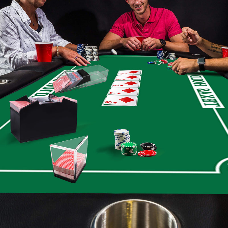 36" x 72" Portable Casino Texas Hold'em Tabletop Felt Layout Mat