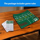 2-Sided 36" x 72" Casino Craps & Blackjack Tabletop Felt Layout Mat