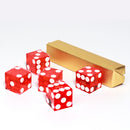 19mm Vegas Casino Style Craps Dice Set of 5 with Razor Sharp Edges