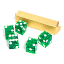 19mm Vegas Casino Style Craps Dice Set of 5 with Razor Sharp Edges