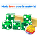 19mm Vegas Casino Style Craps Dice Set of 5 with Razor Sharp Edges