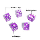 19mm Vegas Casino Style Craps Dice Set of 5 with Razor Sharp Edges