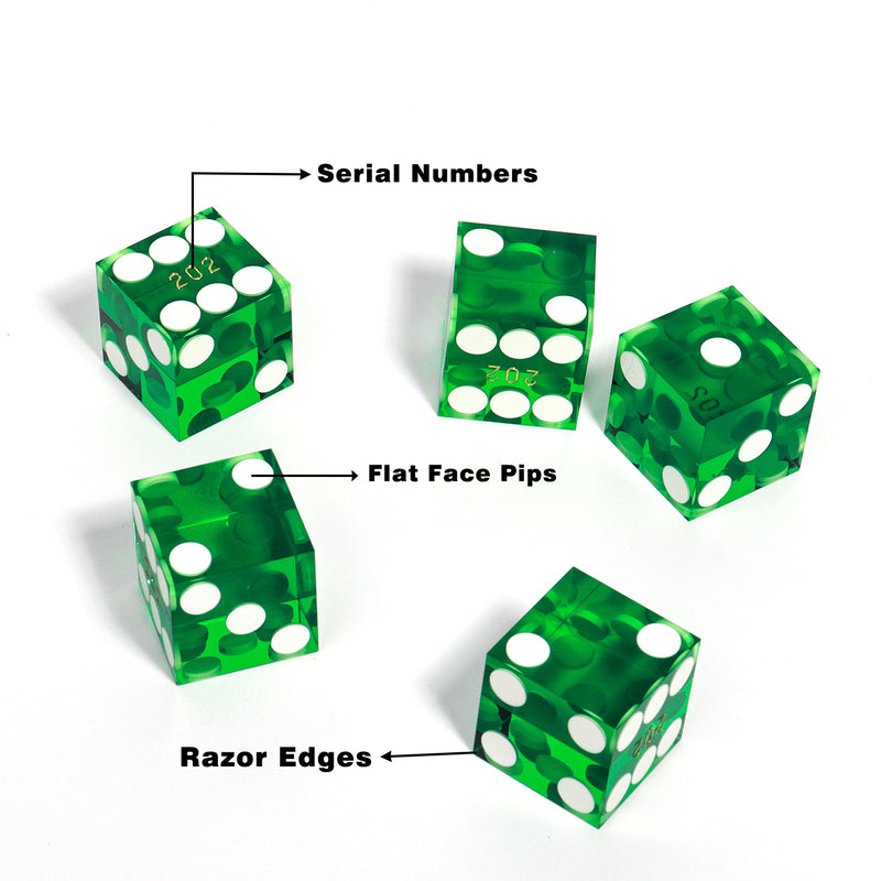 Craps Tabletop Game Set, Including Craps Layout Felt, Casino Dice, Craps On/Off Puck Button