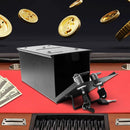 Casino Poker Table Steel Rake Toke Drop Box with Money Bill Slot and Locking Top Plate