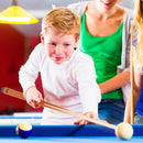 58" 1-Piece Canadian Maple Billiard Pool Cue Sticks, Hardwood House Bar Pool Cue - 4 Pack