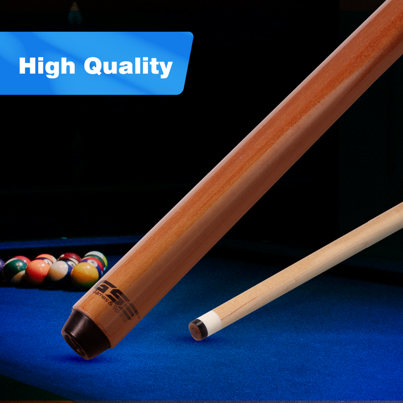36"/42"/48"/58"  Canadian Maple Classic Billiard Pool Cue Stick Hardwood Bar Pool Cue for Kid and Adult (1/2 Pieces)